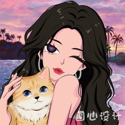 手绘头像定制原创画师约稿q版情侣真人照片代画动漫画卡通设计画 - 图2
