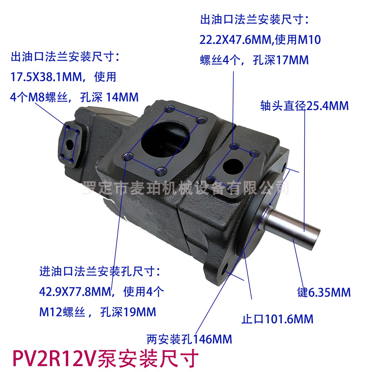 油研叶片泵PV2R12-19-59-F-RAAA-4222YUKEN液压油泵注塑机压铸机 - 图0