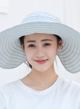 夏天折叠韩版卷卷遮阳防晒帽子