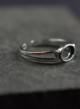 diy纯银复古风底座包邮5*7戒托