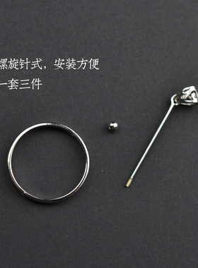 燕子家925纯银珠子diy蜜蜡圆珠