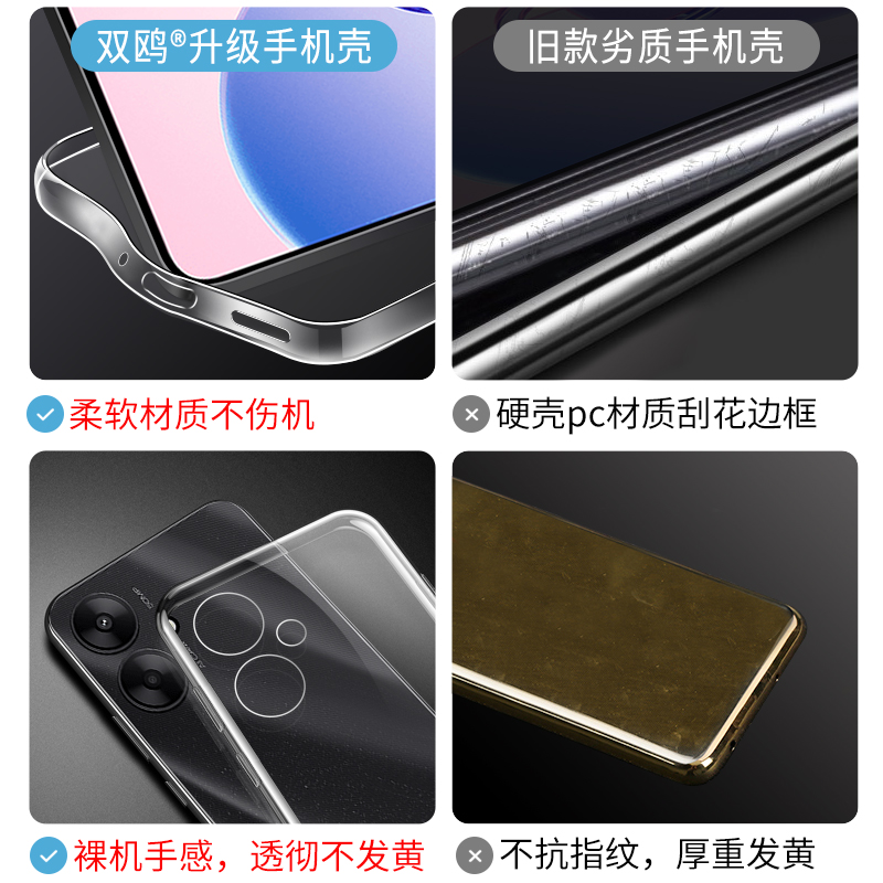 适用红米13c手机壳小米Redmi12c保护套米10A新款透明5G全包镜头mi官方超薄防摔保护套液态硅胶软壳全包边外壳-图1