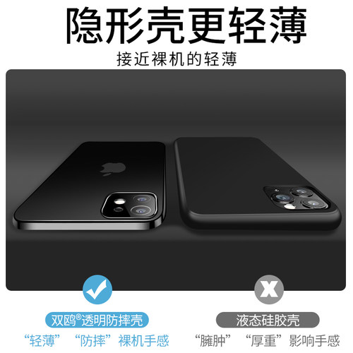 适用苹果12手机壳iPhone12Pro透明ProMax新款Mini全包防摔i12硅胶套iP软壳12pr0max十二Por超薄iPone12外壳pm - 图2