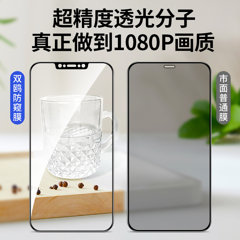 适用iphone12钢化膜苹果12promax防窥膜12mini全屏pro全身防窥ip12苹pm防偷窥por全覆盖max十二手机p贴膜迷你-图3