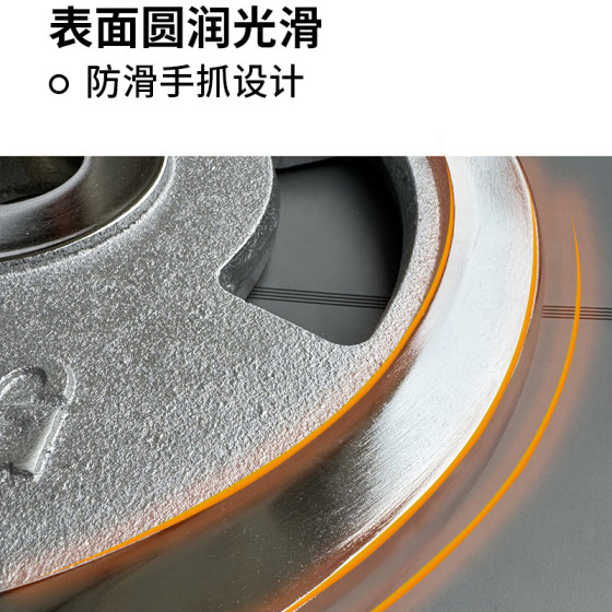 Pure iron electroplated barbell plates Painted metal dumbbell plates