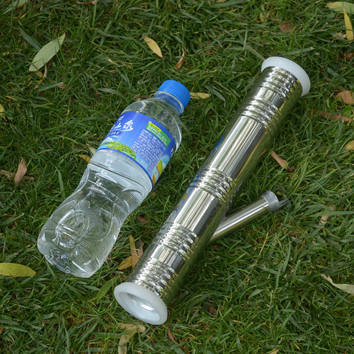 迷你30cm超小号水烟筒直式水烟枪不锈钢经典水烟袋云南特产水烟桶 - 图0