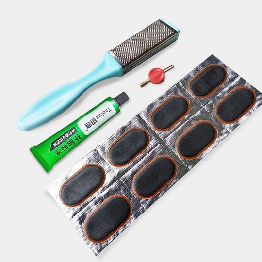 Patch de réparation de chambre à air, patch de pneu, ensemble d'outils de réparation de pneus, vélo moto véhicule électrique, colle de film de colle