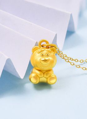 迪士尼草莓熊项链可爱百搭