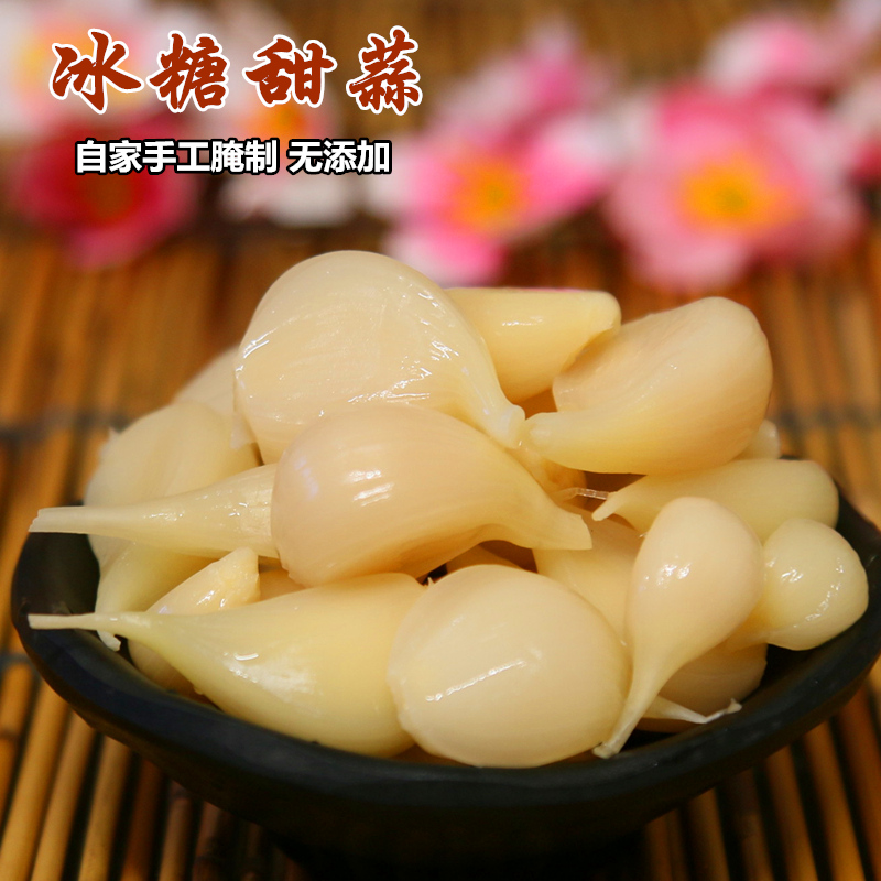 四川泡菜传统正宗自制糖蒜腌大蒜甜蒜泡蒜冰糖