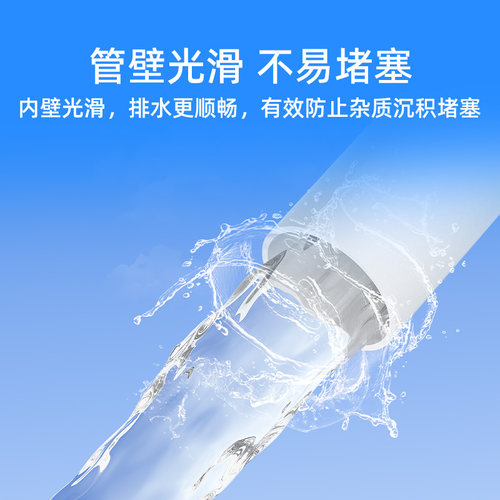 公元pvc排水管加厚雨水管排污管塑料管硬管50/110下水管配件管道 - 图1