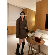 The shop for Wang Shaoshe 2024 new automne winter advanced sens Mao and the long gilet in the small subsuit style coat