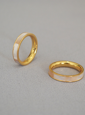 东大门天然贝壳拼接七彩黄铜镀金