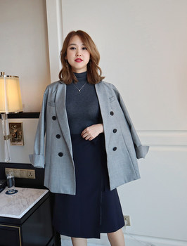 NobleAmble custom-made autumn/winter 18 new high-end grey imported worsted wool suit casual lace-up