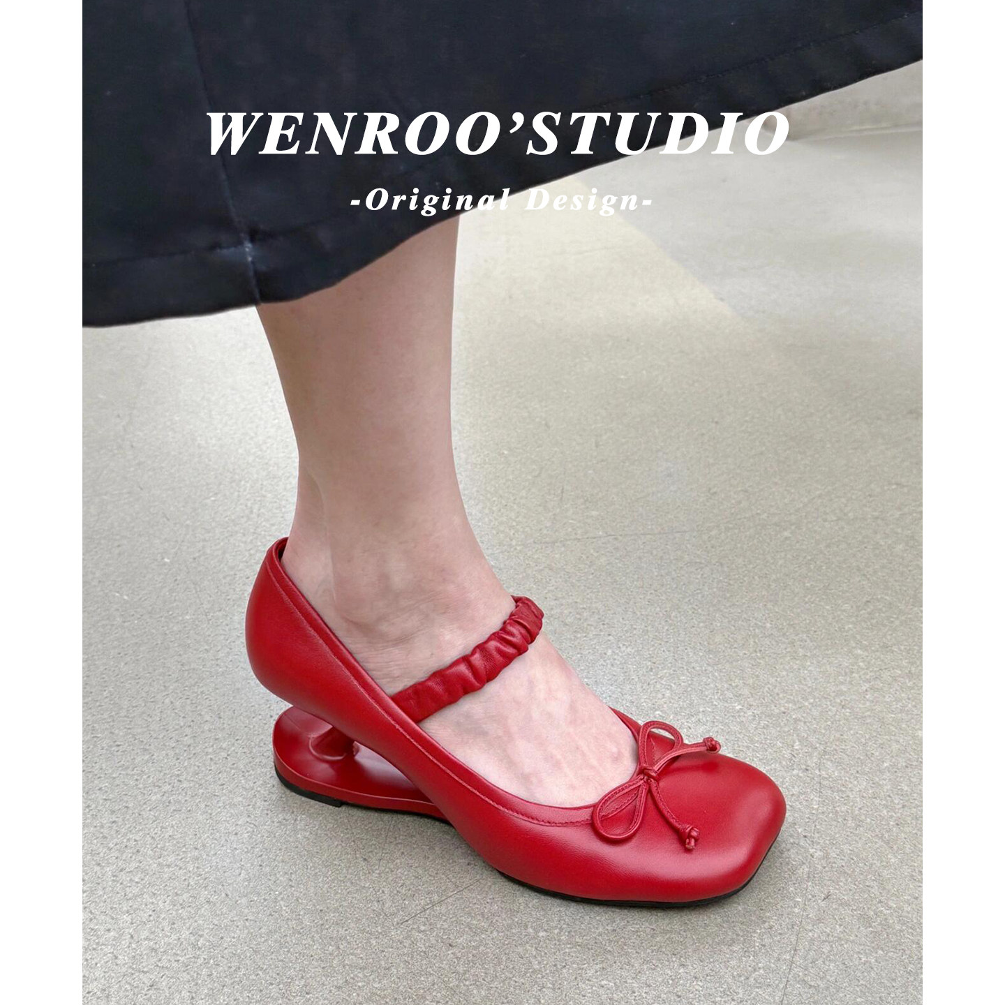 黑色复古蝴蝶结异型跟高跟鞋女春2026新款小众绝美法式玛丽珍单鞋,淘宝优惠券,粉丝福利购,淘宝优惠卷