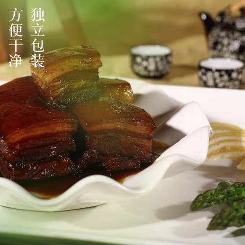 正宗楼外楼东坡肉真空杭州市特产红烧肉熟食老字号500g扣肉年货 - 图1