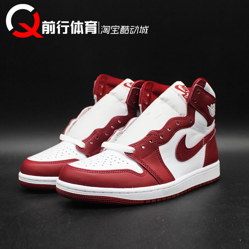 AIR JORDAN 1 High OG AJ1白红高帮复古篮球鞋 FD1437-DZ5485-160 - 图0