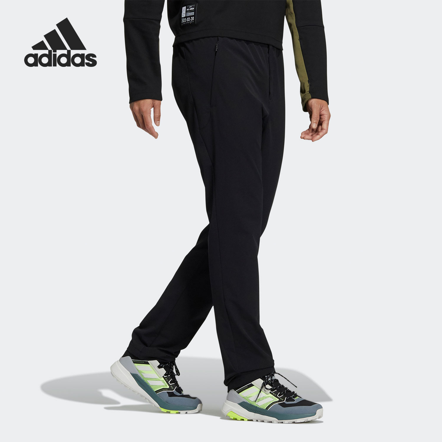 Adidas/阿迪达斯正品秋季新款男子时尚运动长裤 H13798 - 图1