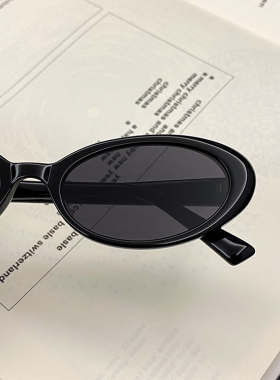 Jennie同款墨镜韩版椭圆形复古风