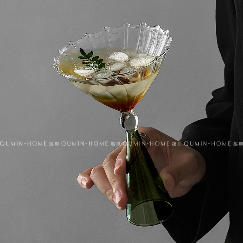 创意甜品玻璃杯饮料杯贝壳纹杯小众高脚布丁冰淇淋雪糕杯鸡尾酒杯,淘宝优惠券,粉丝福利购,淘宝优惠卷