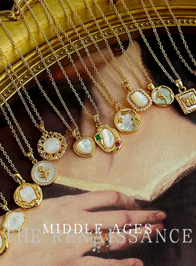 复古真贝壳18K真金蝴蝶锁骨链