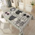 Bàn Bắc Âu vải bàn hình chữ nhật bàn cà phê khăn trải bàn bằng vải cotton nhỏ tươi vuông hoa quốc gia bàn gió mat - Khăn trải bàn