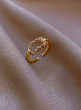 2021新款 开口戒指轻奢小众设计精致食指指环女ins潮时尚个性