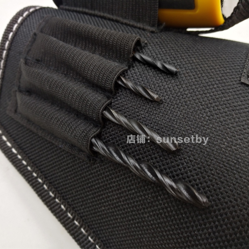 达磨 新款电钻工具包 锂电钻挂袋 电钻保护套 电工腰包 工具腰包 - 图0