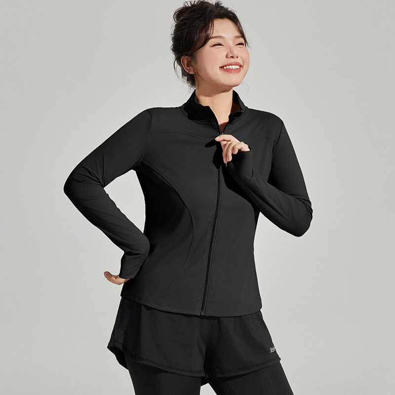 大码瑜伽外套女宽松显瘦拉链立领速干衣胖mm跑步运动上衣健身服秋,淘宝优惠券,粉丝福利购,淘宝优惠卷