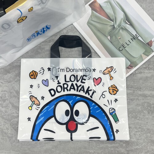 手提袋服装店装衣服包装袋批发透明塑料袋购物礼品袋手提袋子 - 图3