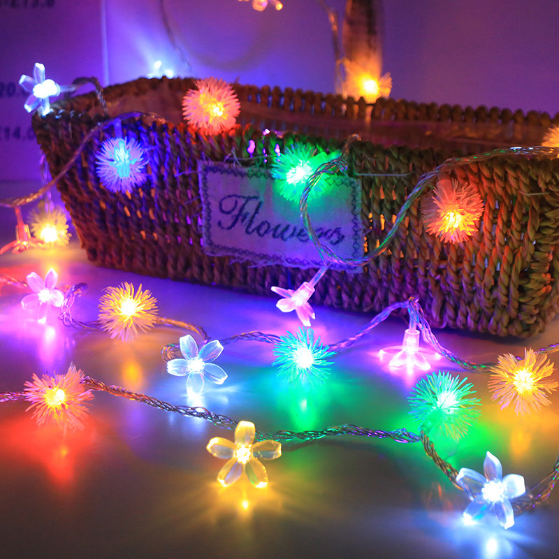 网红星星气泡球氛围灯led灯串闪灯摆摊灯房间卧室阳台装扮小彩灯