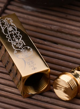 道系饰品招财四方吊坠钛金项链