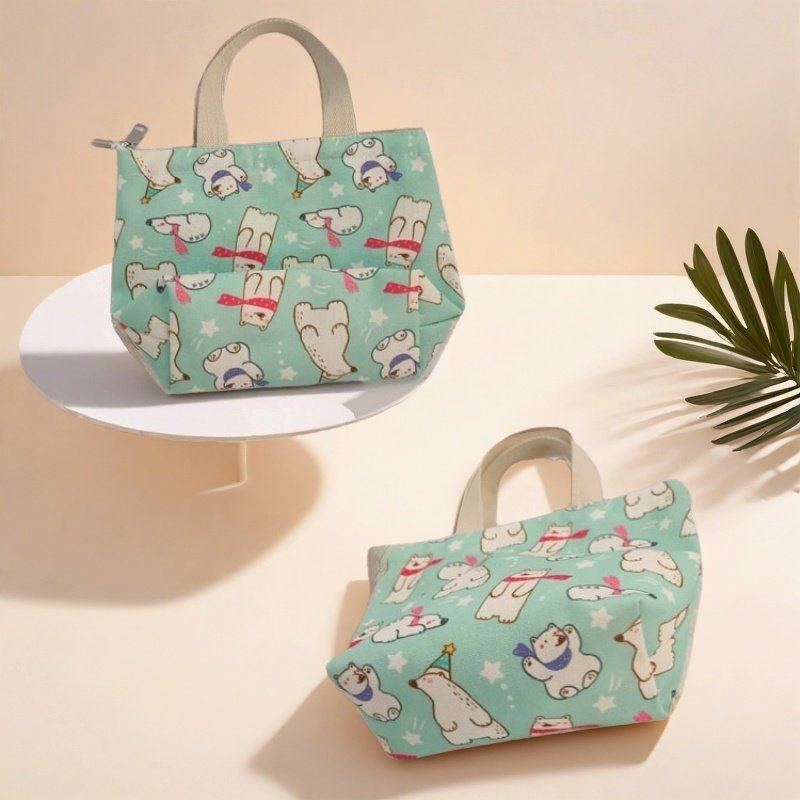 帆布包卡通印花迷你手提可爱小手提包休闲上班小手拎包文艺小布袋,淘宝优惠券,粉丝福利购,淘宝优惠卷