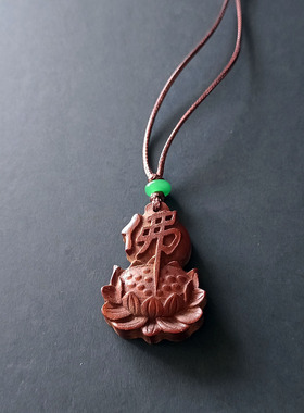 莲花-MADELEINE-乌木毛衣链