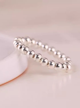 银戒指女式聚财偏财粗胖手甜美