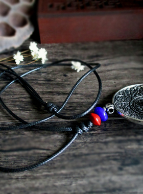 九宫八卦牌手工毛衣链