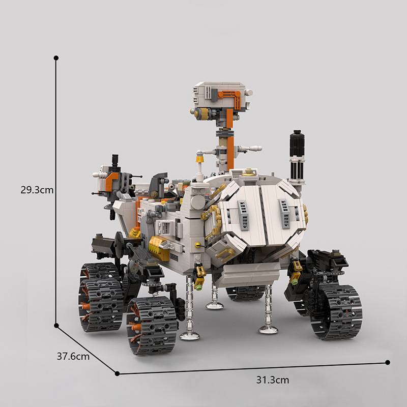 毅力号火星探测器积木模型美国宇航局太空手办周边拼插玩具男礼物 - 图2