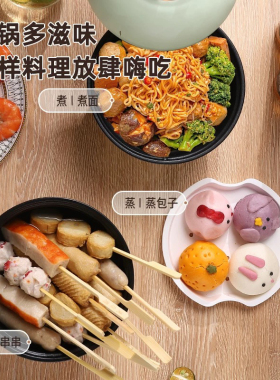 插电宿舍家用野营日式迷你泡面锅多功能小型泡面碗小单人速食锅电