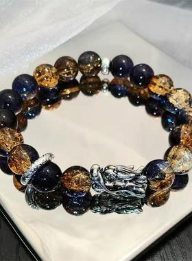 中式国风龙年招财设计星空手链