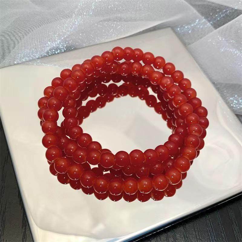 温润水透~经典翠绿多层清新串珠手链女新中式古风手串高级感手饰,淘宝优惠券,粉丝福利购,淘宝优惠卷