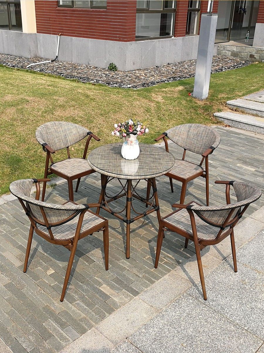 户外桌椅组合现代简约庭院花园室外露台休闲藤编家具民宿阳台藤椅,淘宝优惠券,粉丝福利购,淘宝优惠卷