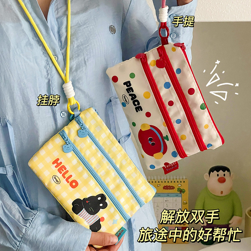 卡包证件收纳包旅行机票出国身份证护照证件袋随身便携大容量钱包