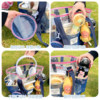 Cute large capacity mesh swimming bag for sports and fitness