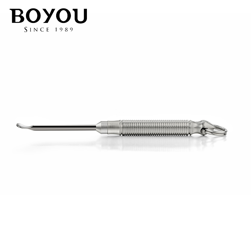 BOYOU多功能钛合金挖耳勺老式采耳工具耳屎勺家用随身便携挂匙扣 - 图2