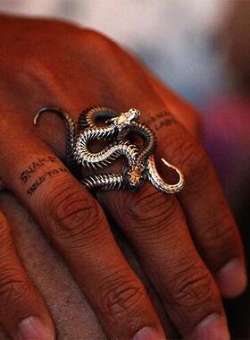 合体蛇两个一套黑银开口SNAKE