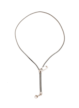 @热血小天后炫酷可活动的拉链头项链钛钢小 锁骨链脖颈链NECKLACE