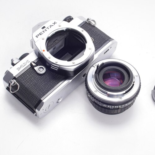 宾得PENTAX MX 50/1.7 SMC 全机械小巧胶片单反相机优于LX FM2 - 图1