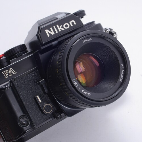 尼康NIKON FA钛帘50/1.8机械胶片单反相机文艺摄影黑漆96新优FE2 - 图3