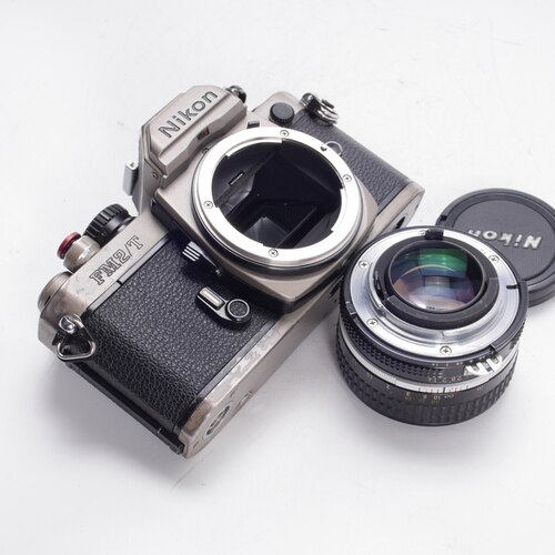 尼康NIKON FM2/T 钛金属机身+AI 50/1.4高端胶片单反相机 套机 - 图0