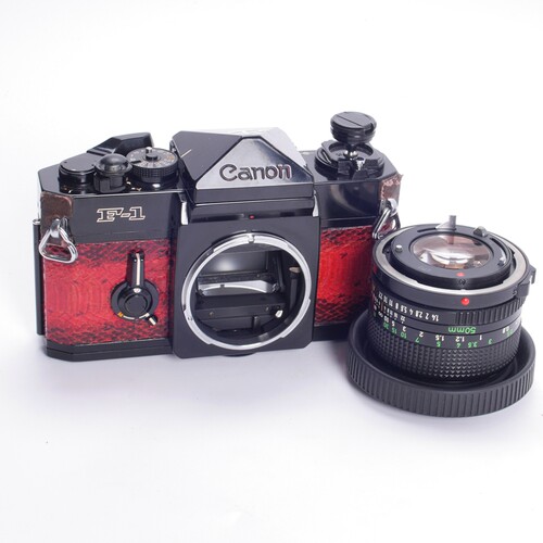 佳能CANON F1N  F1 NFD 50/1.4 F-1高端胶片单反相机 不输F2 腰平 - 图1