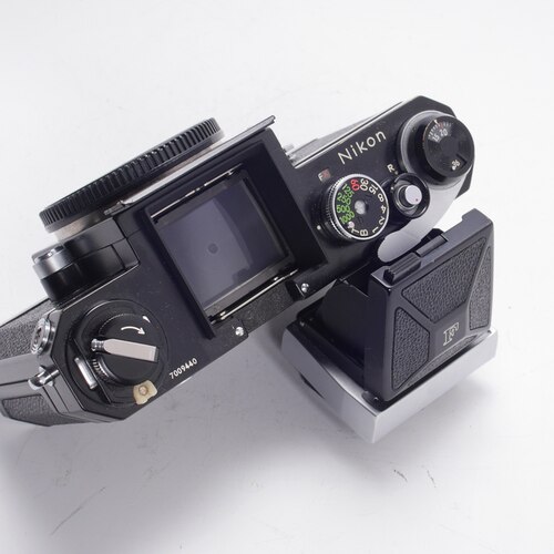 尼康NIKON 大F 腰平取景器后期纯机械胶片单反相机原装一套黑漆 - 图3